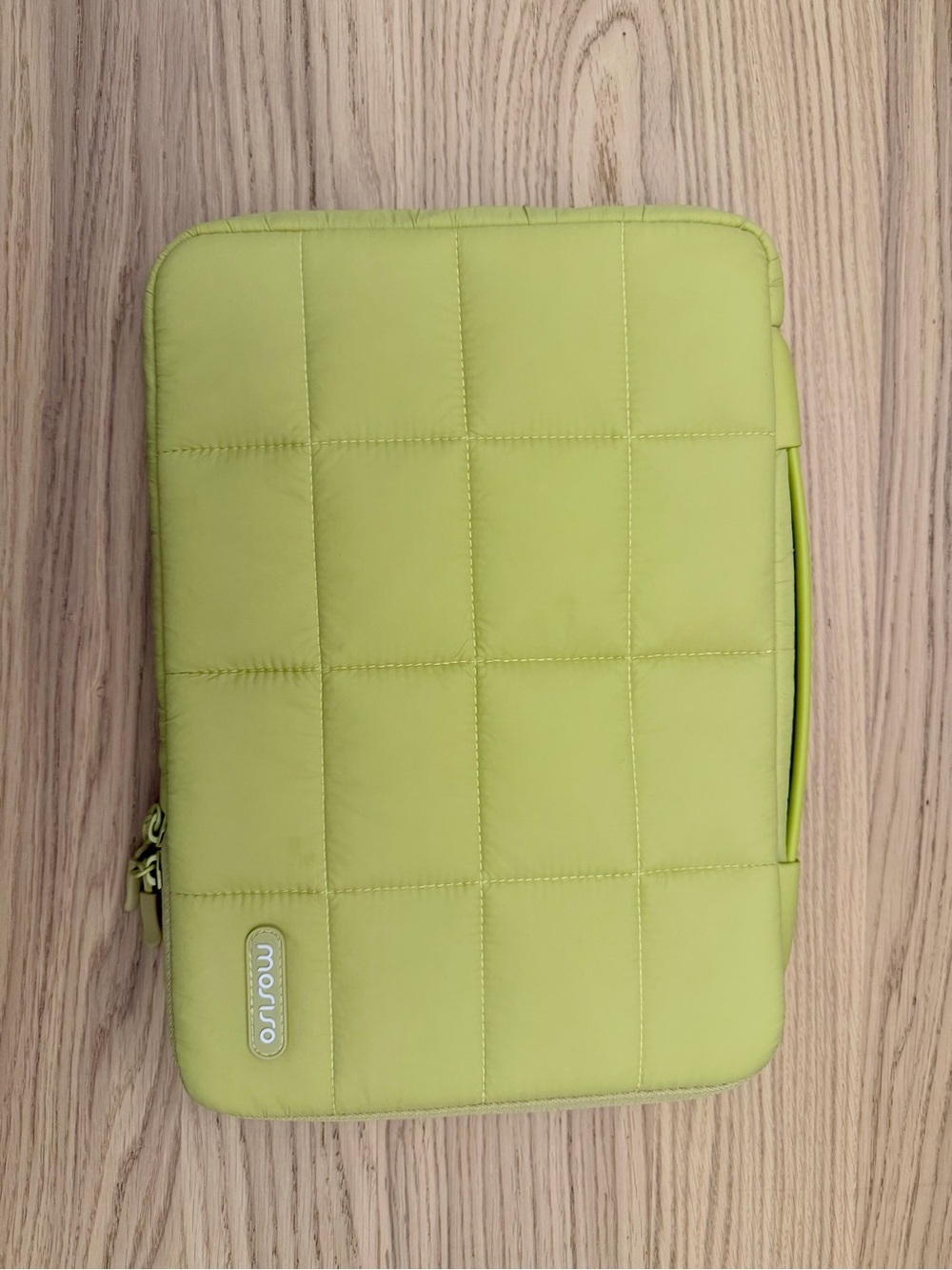 Lime Green Quilted Tablet Sleeve